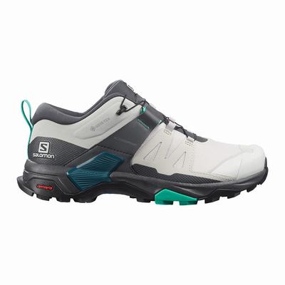 Salomon X ULTRA 4 GORE-TEX - Naisten Ulkoilukengät - Harmaat/Minttu